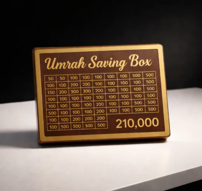 Umrah Saving Box Save- 210,000 For Umrah