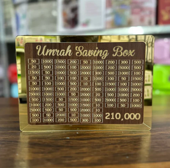 Umrah Saving Box Save- 210,000 For Umrah
