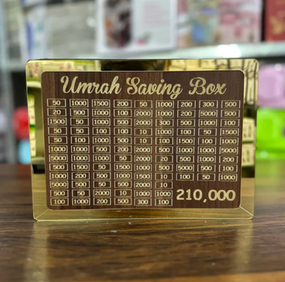 Umrah Saving Box Save- 210,000 For Umrah